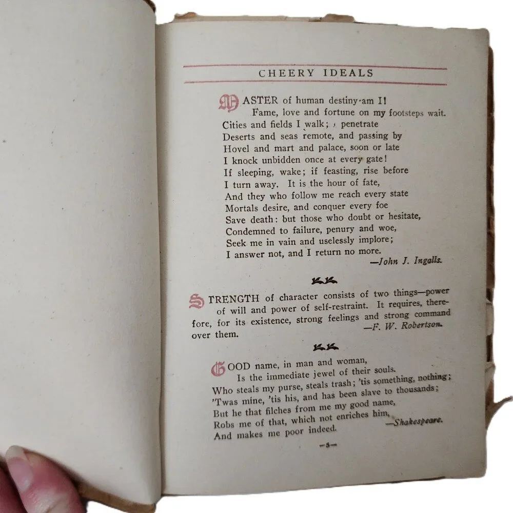 Cherry Ideals 1912 Chapbook Binding Trade Paperback by Everett Thornton Brown